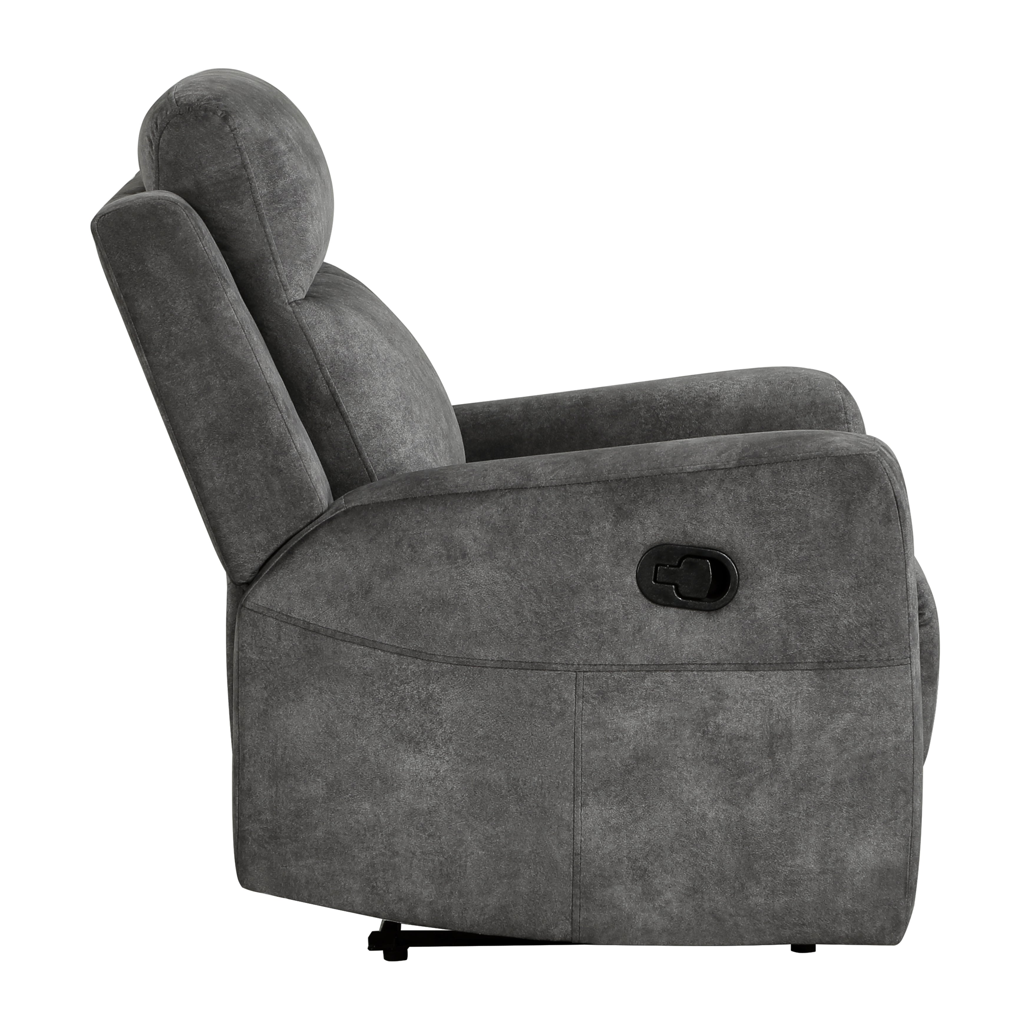 Muncie Brownish Gray Double Reclining Living Room Set from Homelegance - Luna Furniture