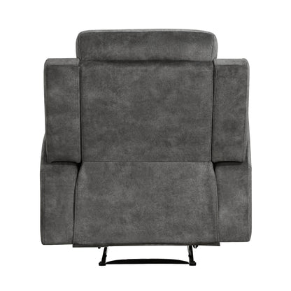 Muncie Brownish Gray Double Reclining Living Room Set from Homelegance - Luna Furniture