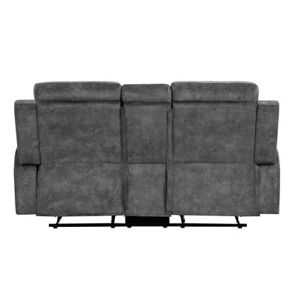 9635DG-2 Double Reclining Love Seat with Center Console - 9635DG-2