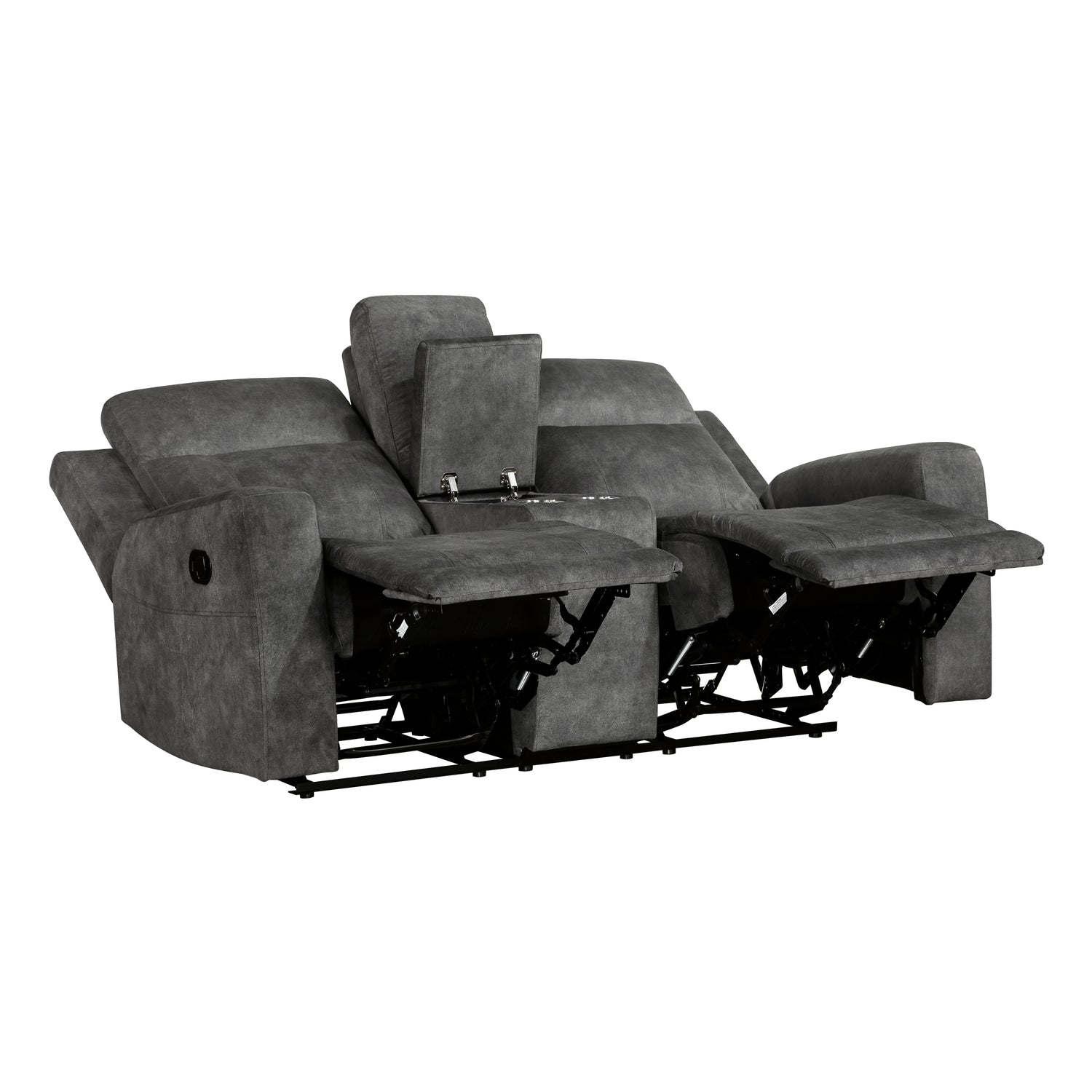 9635DG-2 Double Reclining Love Seat with Center Console - 9635DG-2