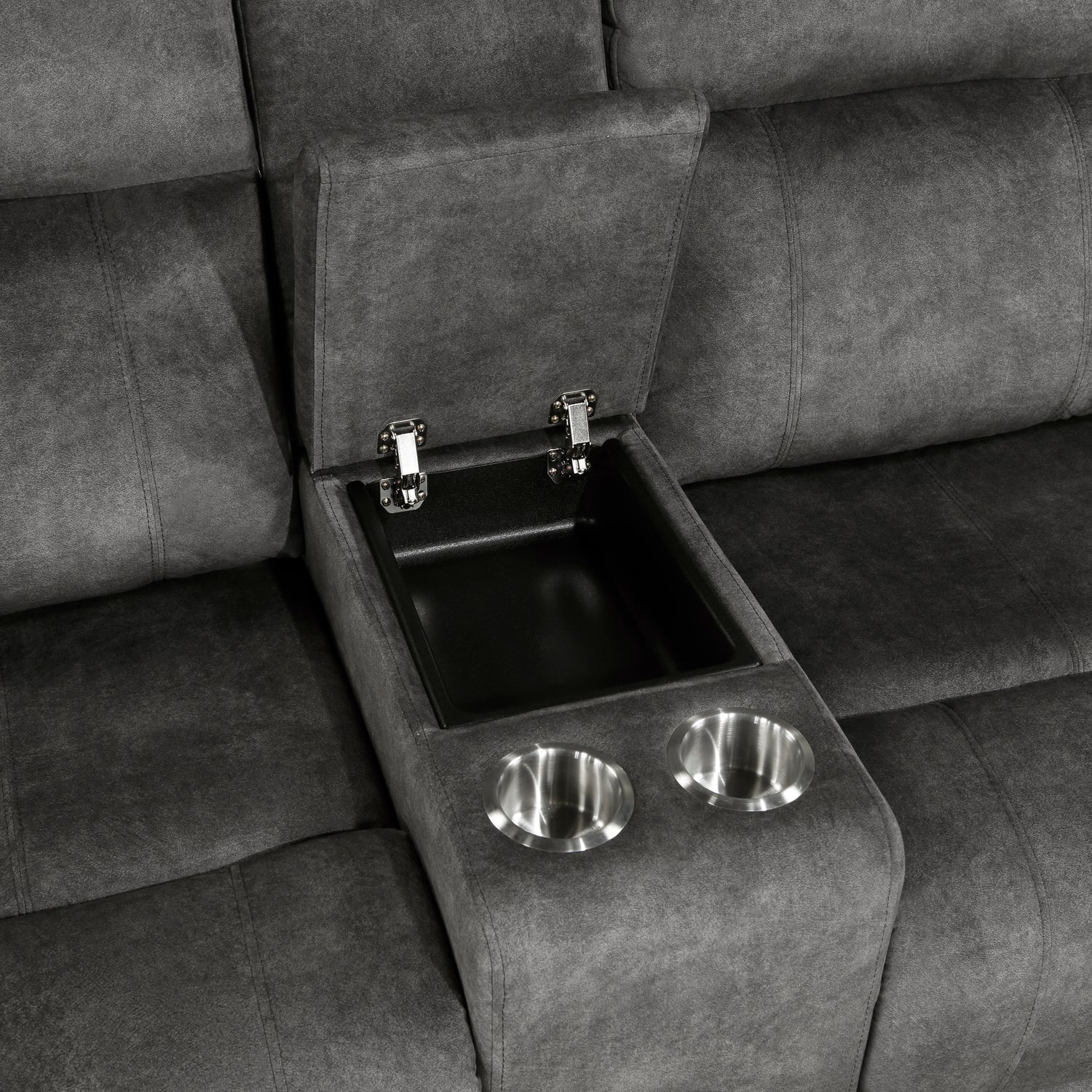 9635DG-2 Double Reclining Love Seat with Center Console - 9635DG-2