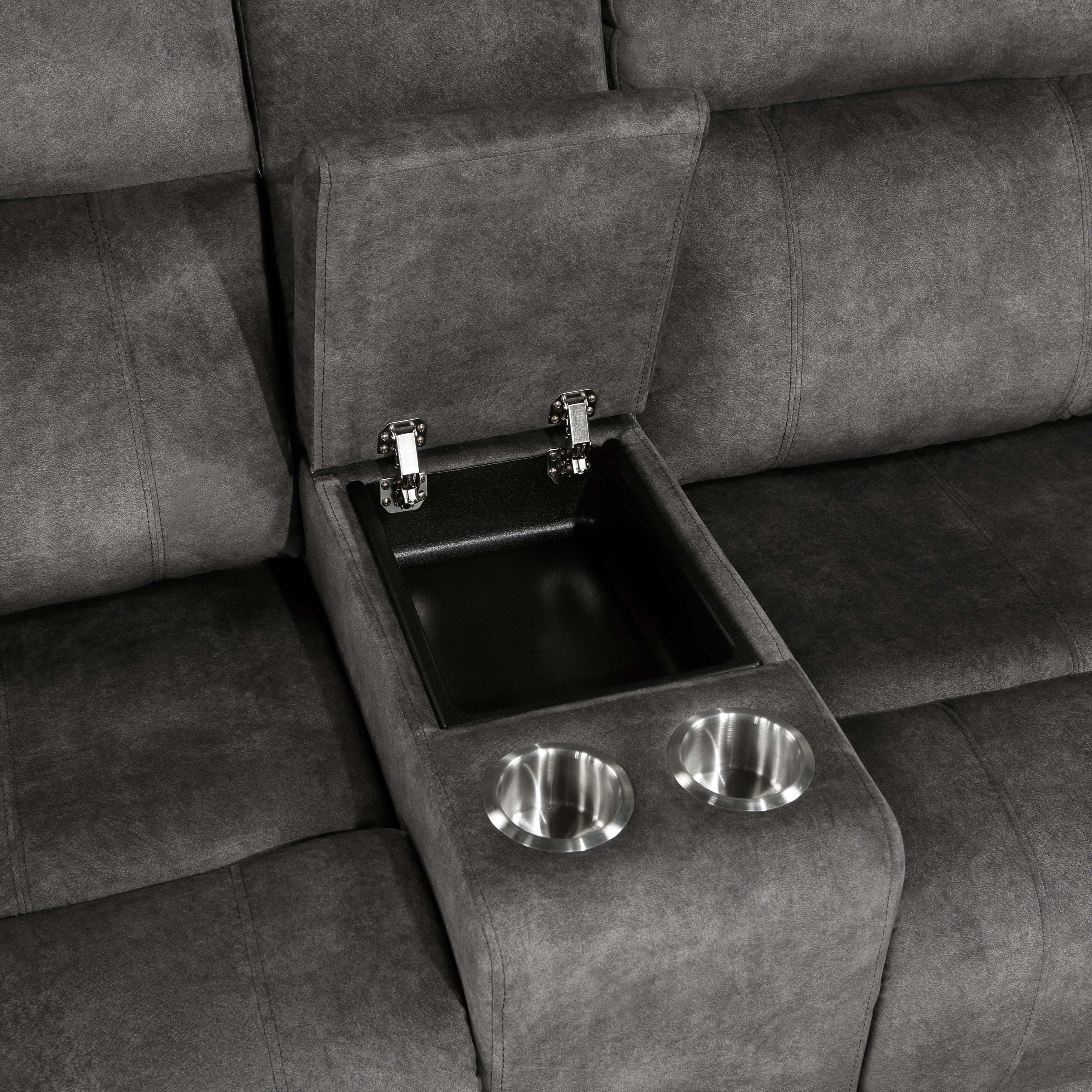 9635DG-2 Double Reclining Love Seat with Center Console - 9635DG-2