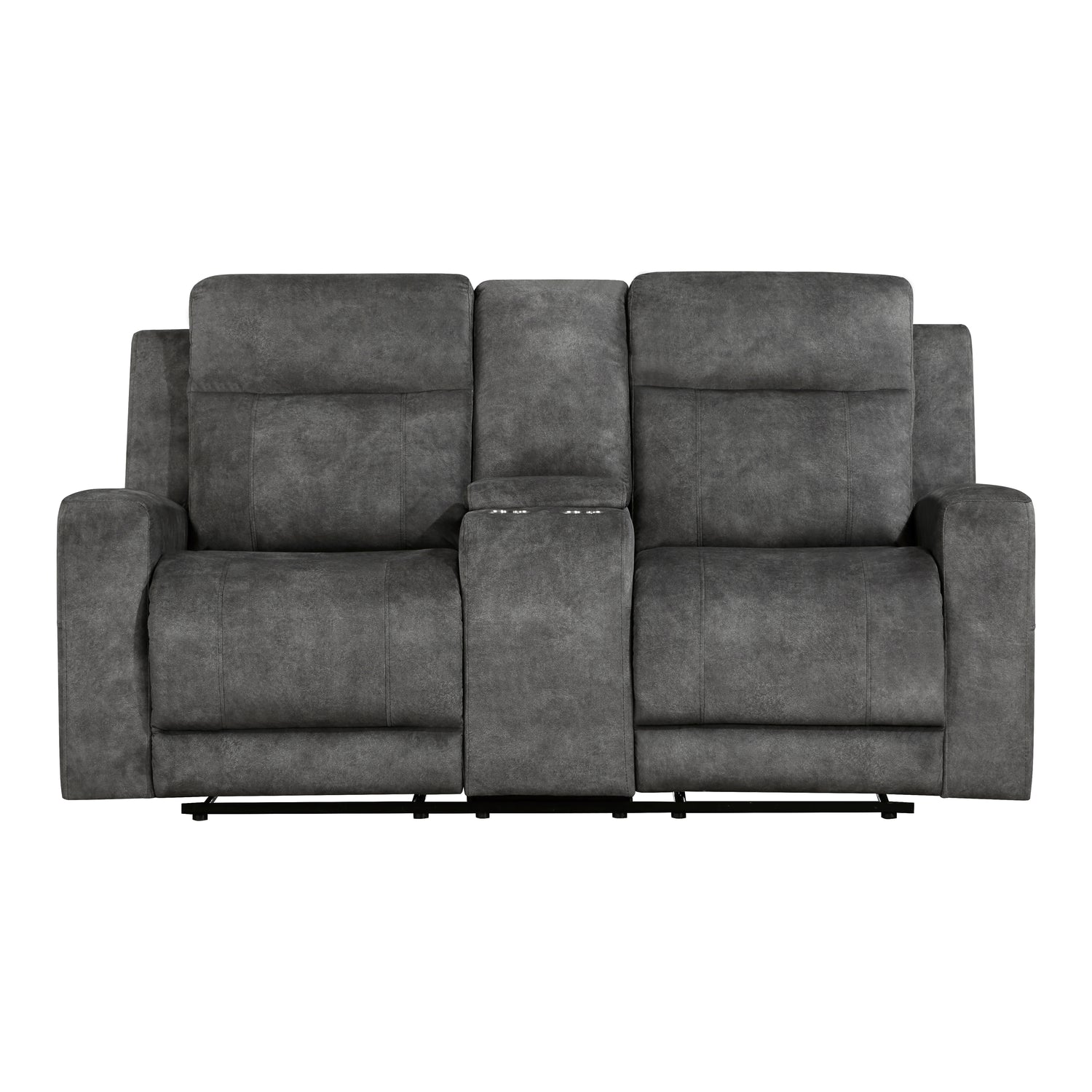 9635DG-2 Double Reclining Love Seat with Center Console - 9635DG-2