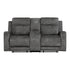 9635DG-2 Double Reclining Love Seat with Center Console - 9635DG-2