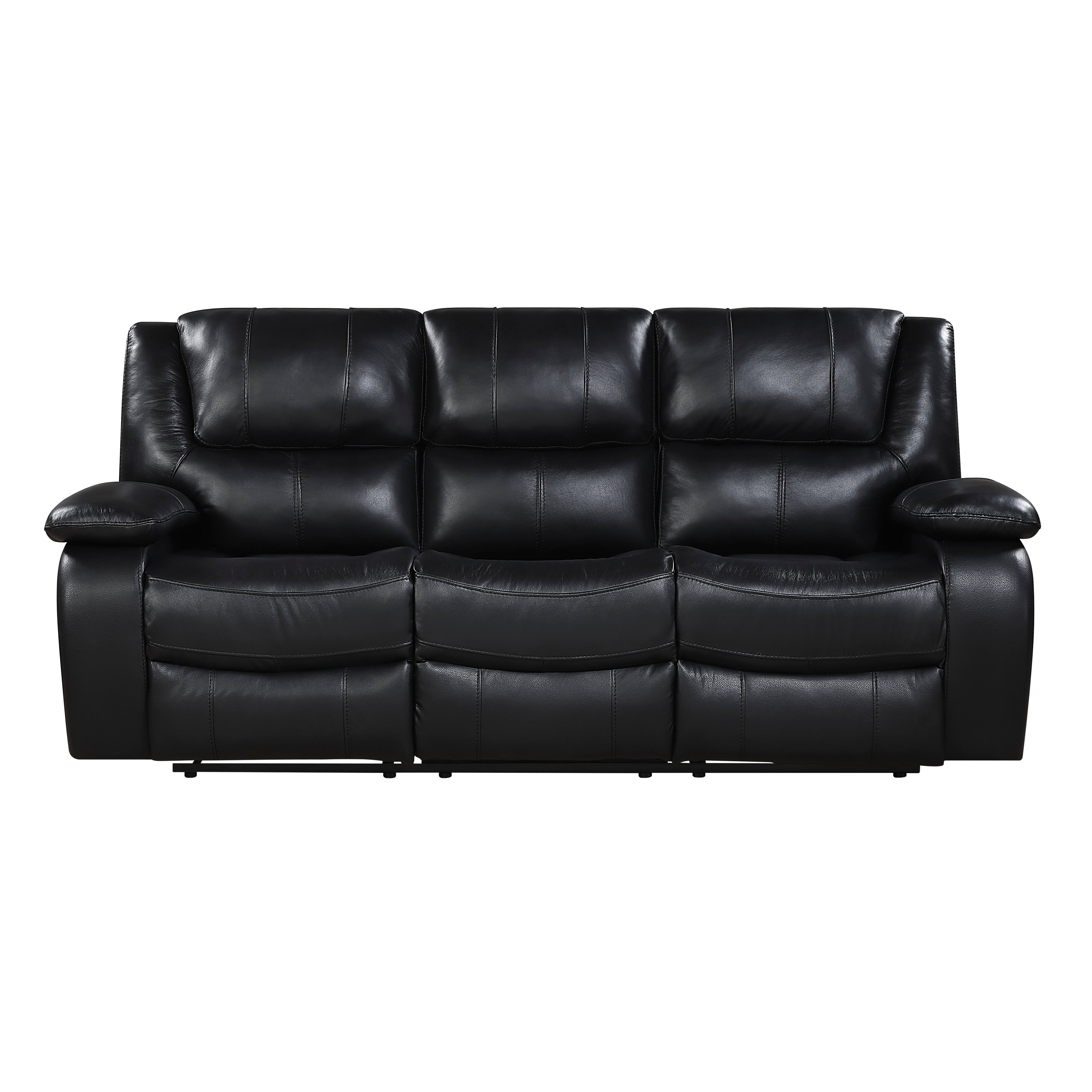 9639BK*2 2pc Set: Sofa, Love - 9639BK*2