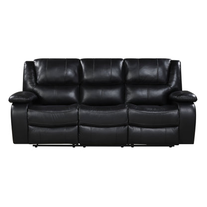 9639BK*2 2pc Set: Sofa, Love - 9639BK*2