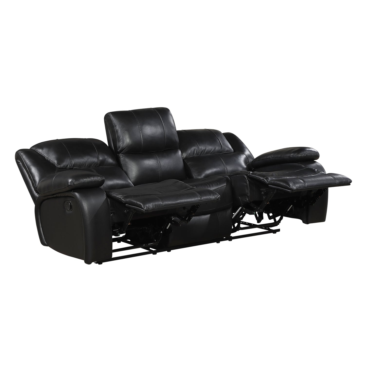 9639BK*2 2pc Set: Sofa, Love - 9639BK*2