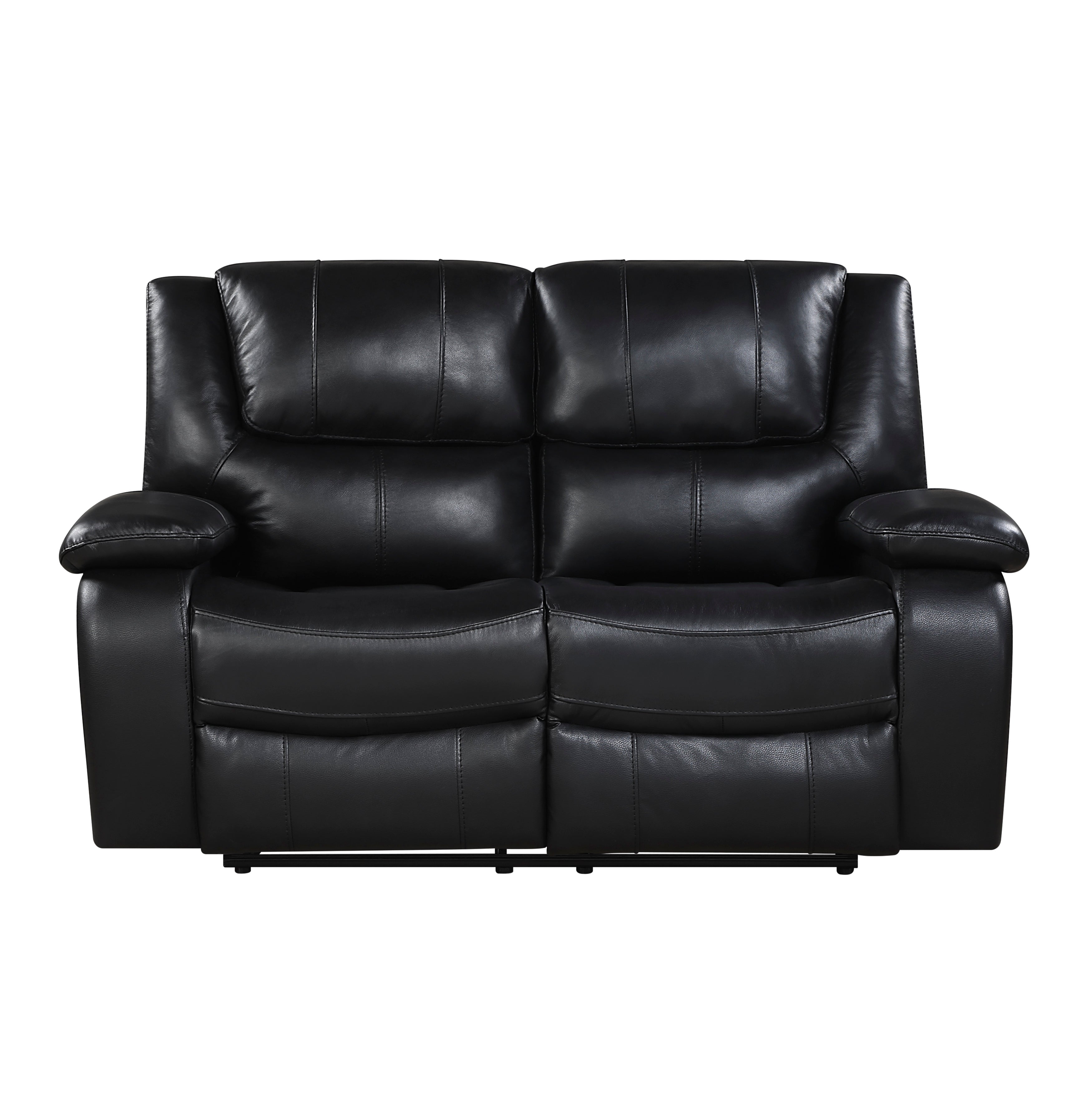 9639BK*2 2pc Set: Sofa, Love - 9639BK*2