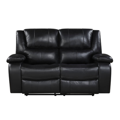 9639BK*2 2pc Set: Sofa, Love - 9639BK*2