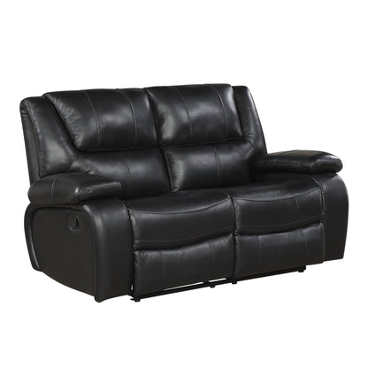 9639BK*2 2pc Set: Sofa, Love - 9639BK*2