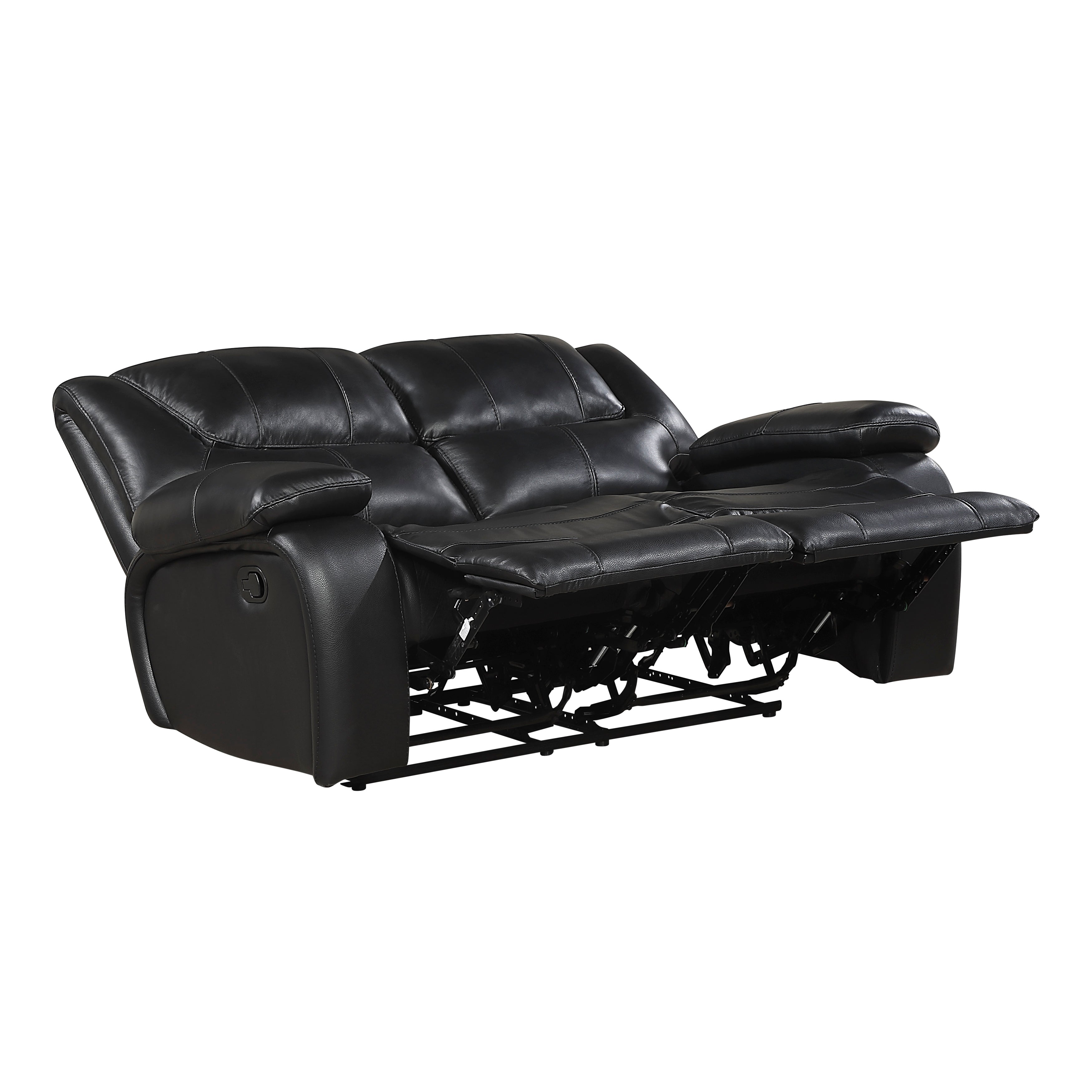 9639BK*2 2pc Set: Sofa, Love - 9639BK*2