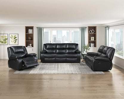 9639BK-2 Double Reclining Love Seat - 9639BK-2