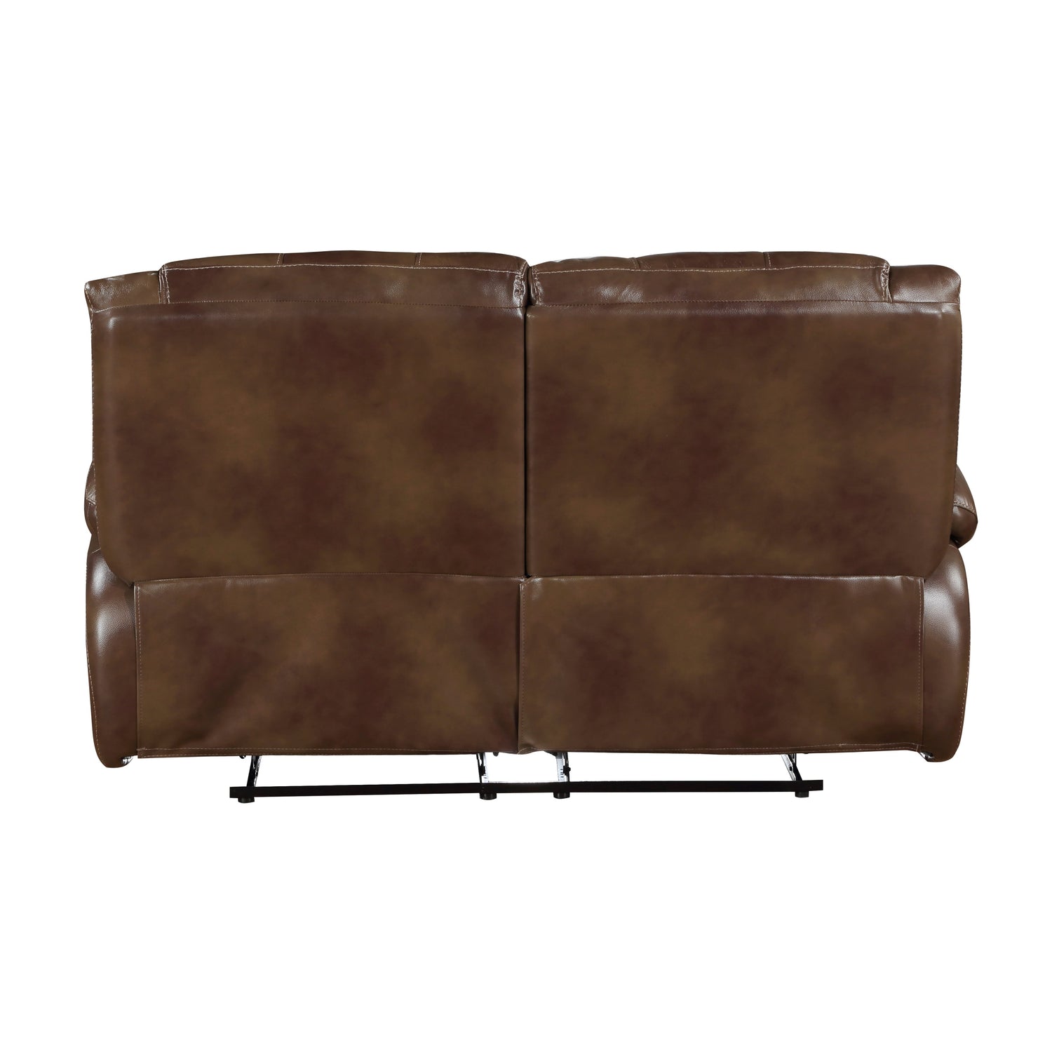 Ellicott Brown Leather Double Reclining Living Room Set from Homelegance - Luna Furniture