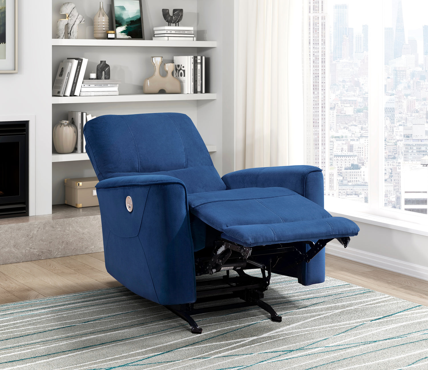 9645NV-1PW Power Rocker Reclining Chair - 9645NV-1PW