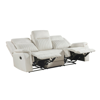 Dean Beige Double Reclining Living Room Set from Homelegance - Luna Furniture