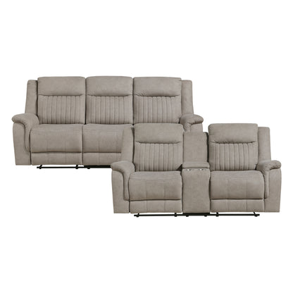 9646DV*2 2pc Set: Sofa, Love - 9646DV*2