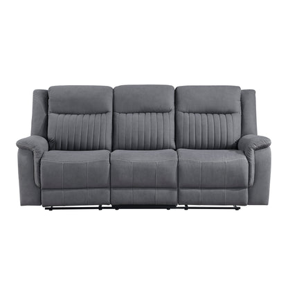 9646GY*2 2pc Set: Sofa, Love - 9646GY*2
