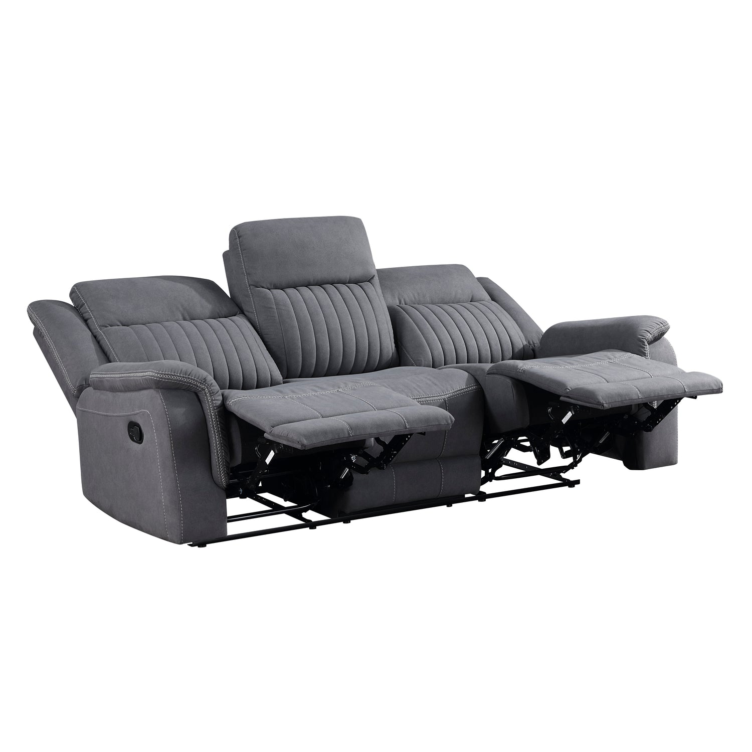 9646GY*2 2pc Set: Sofa, Love - 9646GY*2