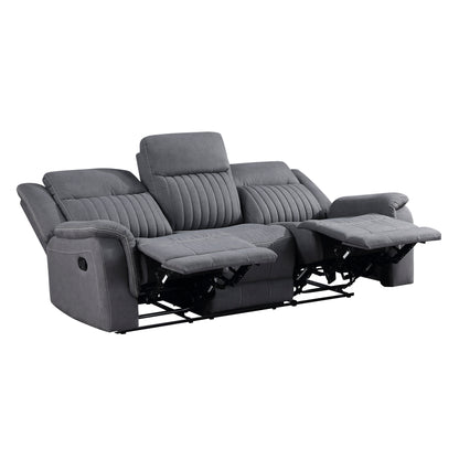 9646GY*2 2pc Set: Sofa, Love - 9646GY*2