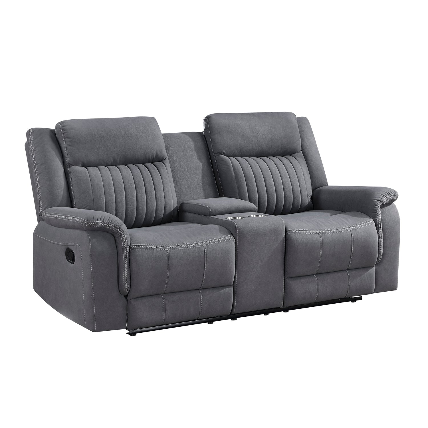 9646GY*2 2pc Set: Sofa, Love - 9646GY*2