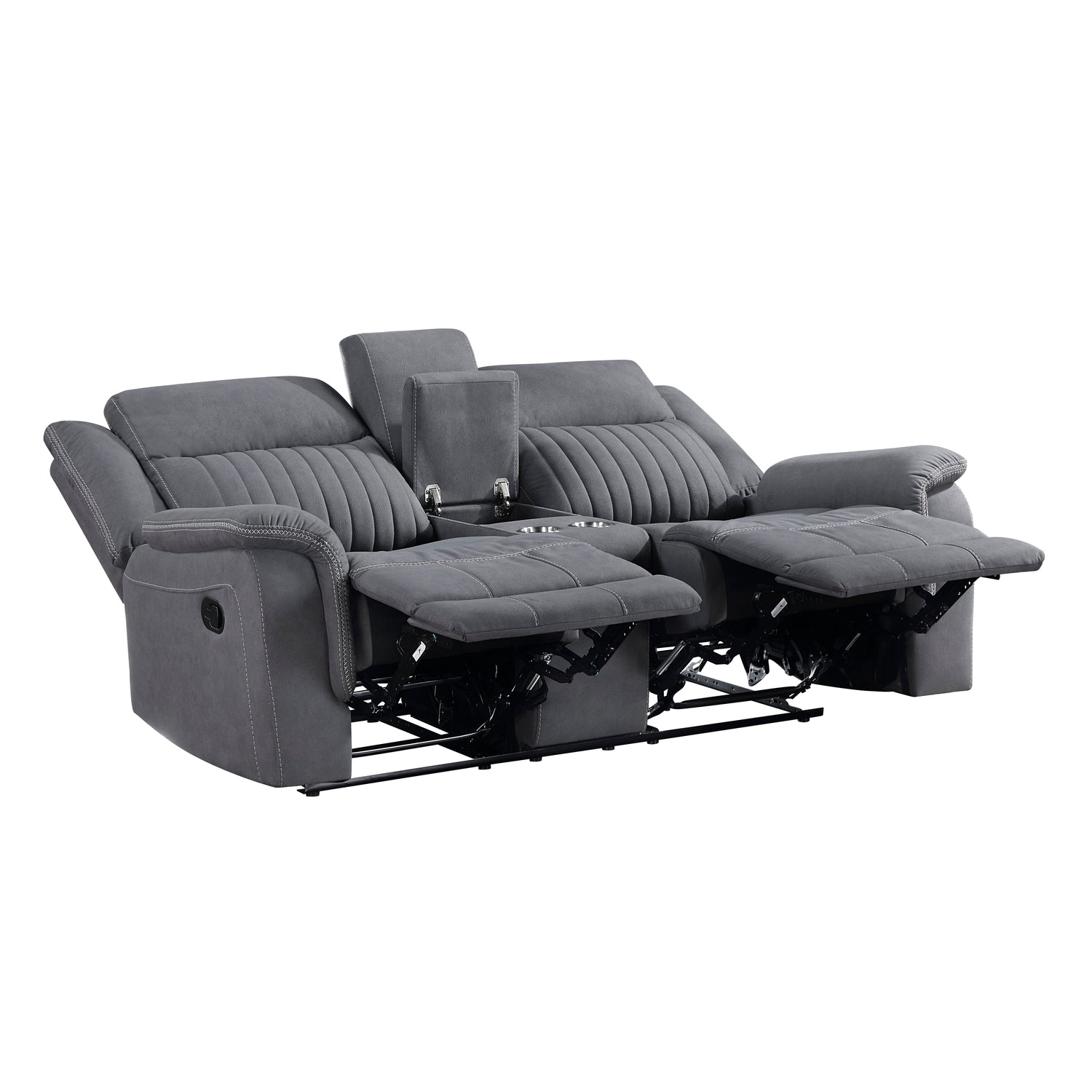 9646GY*2 2pc Set: Sofa, Love - 9646GY*2