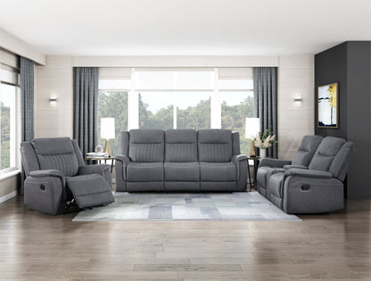 Dean Gray Double Reclining Living Room Set from Homelegance - Luna Furniture