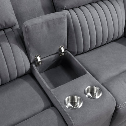 Dean Gray Double Reclining Living Room Set from Homelegance - Luna Furniture