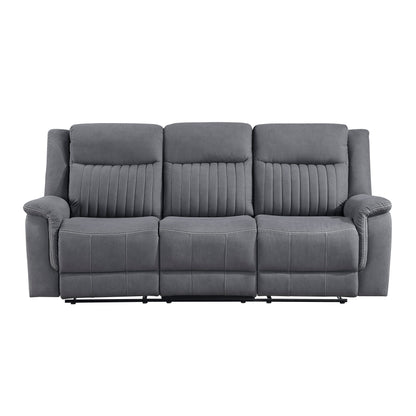 Dean Gray Double Reclining Living Room Set from Homelegance - Luna Furniture