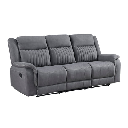 9646GY-3 Double Reclining Sofa - 9646GY-3