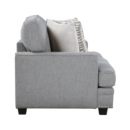 9648GY*2 2pc Set: Sofa, Love - 9648GY*2