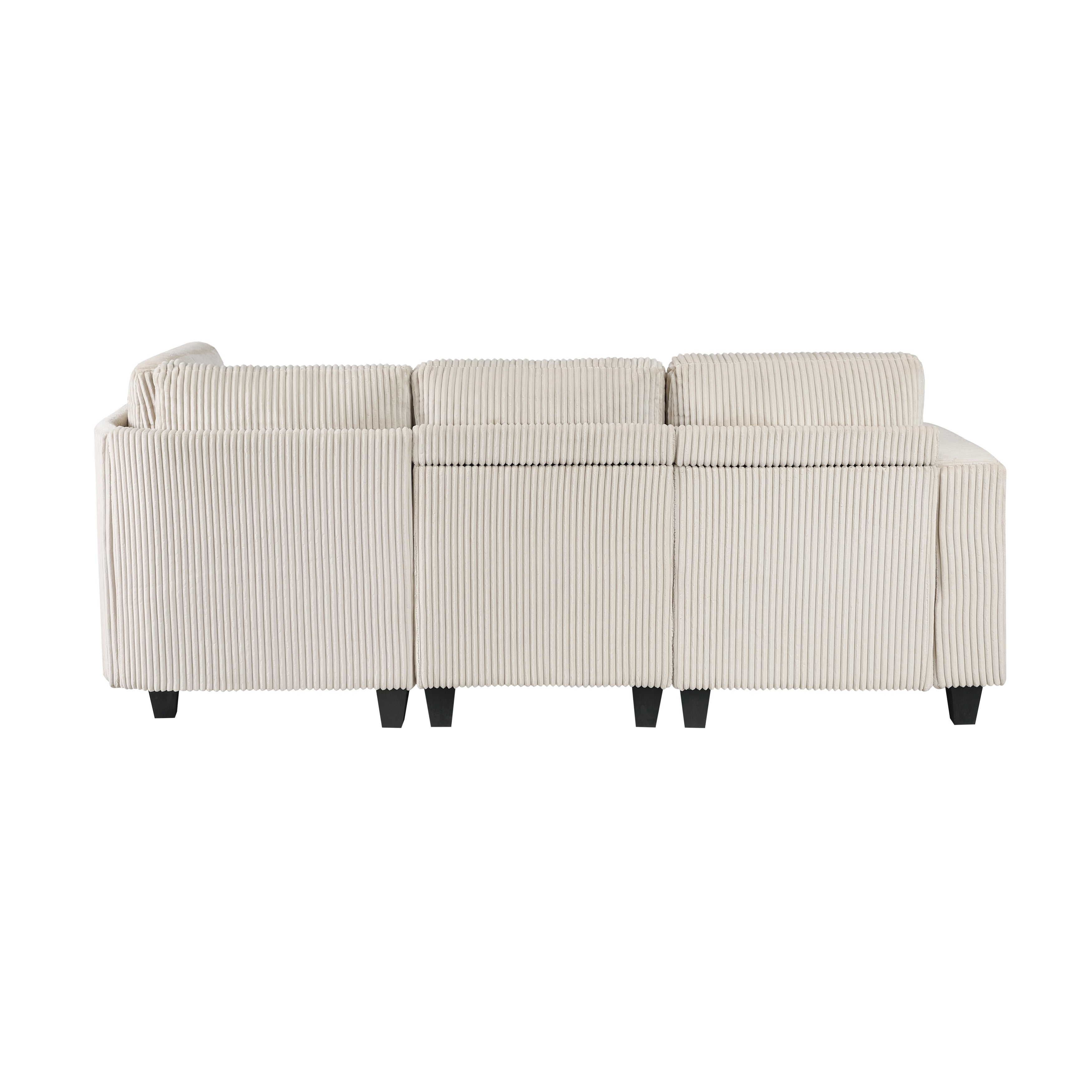 9650NBE*4SC (4)4-Piece Sectional with Storage, Storage Pouches and Charging Ports - 9650NBE*4SC