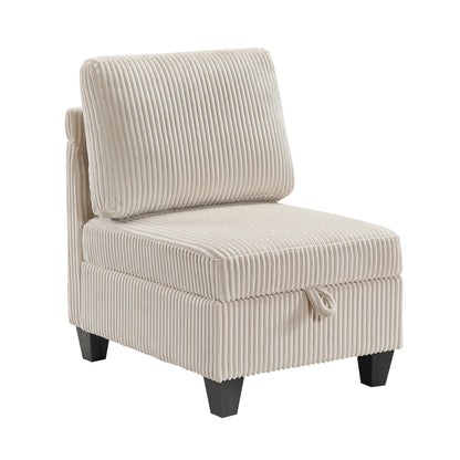 9650NBE*4SC (4)4-Piece Sectional with Storage, Storage Pouches and Charging Ports - 9650NBE*4SC