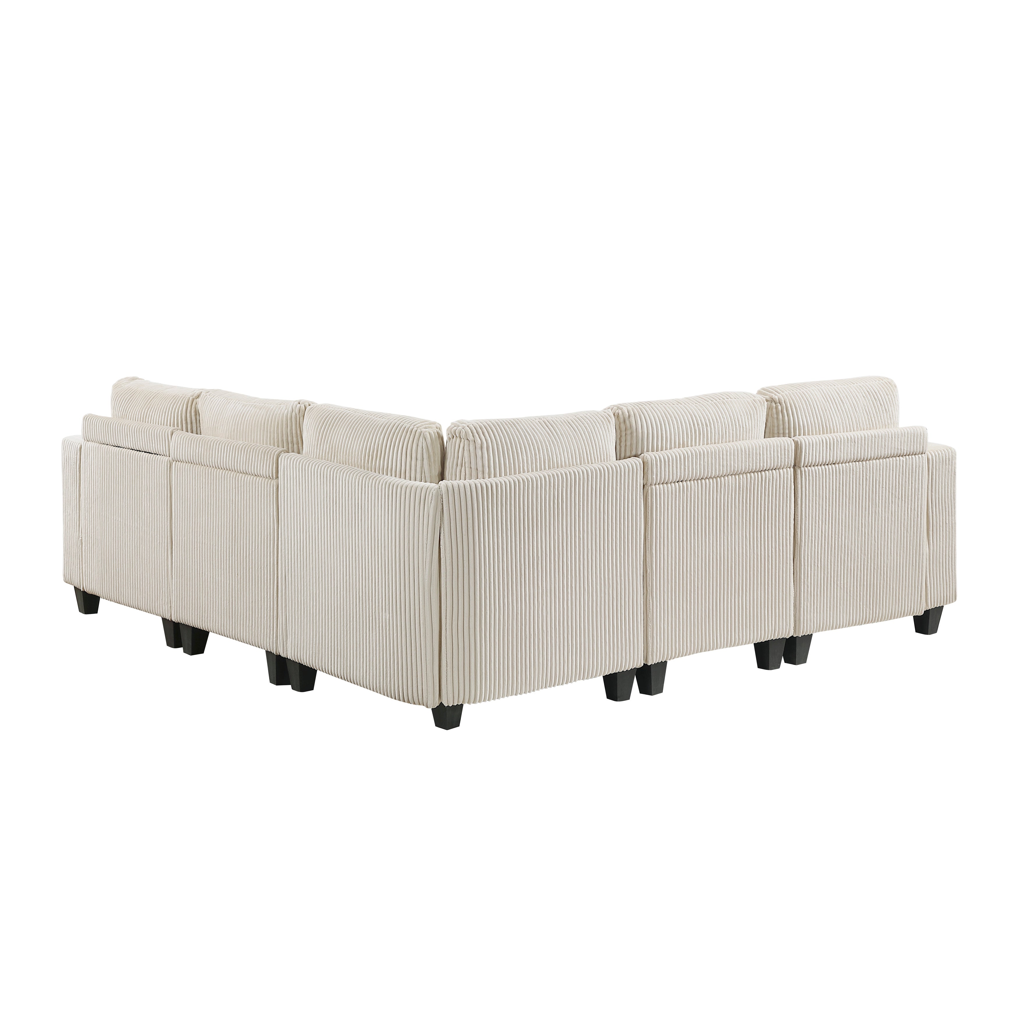 9650NBE*5SC (5)5-Piece Sectional with Storage, Storage Pouches and Charging Ports - 9650NBE*5SC
