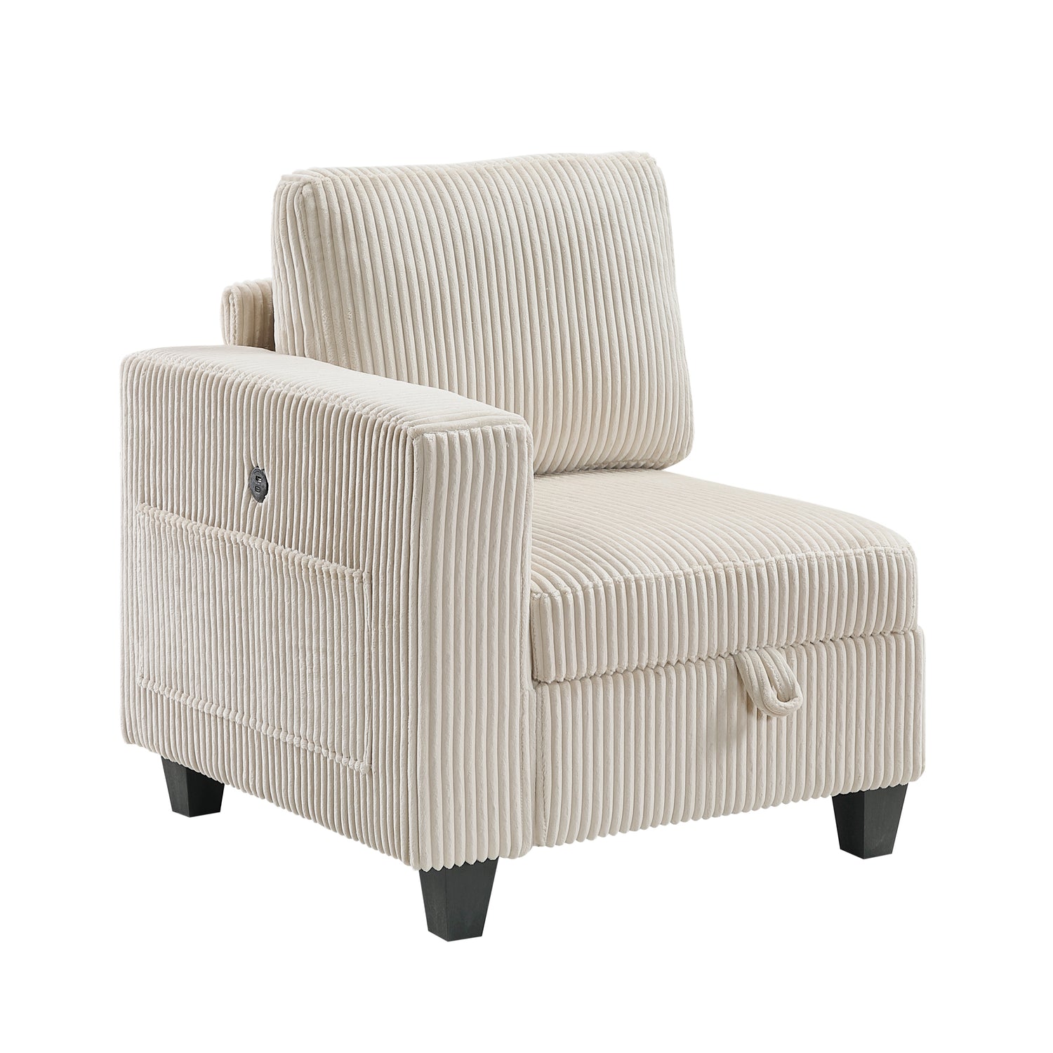 9650NBE*5SC (5)5-Piece Sectional with Storage, Storage Pouches and Charging Ports - 9650NBE*5SC