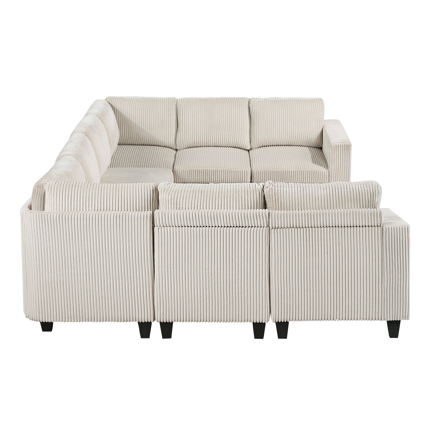 9650NBE*8SC (8)8-Piece Sectional with Storage, Storage Pouches and Charging Ports - 9650NBE*8SC