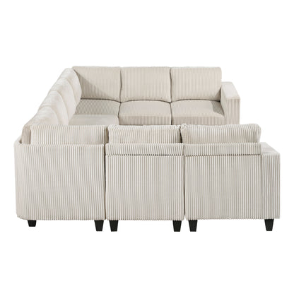 9650NBE*8SC (8)8-Piece Sectional with Storage, Storage Pouches and Charging Ports - 9650NBE*8SC