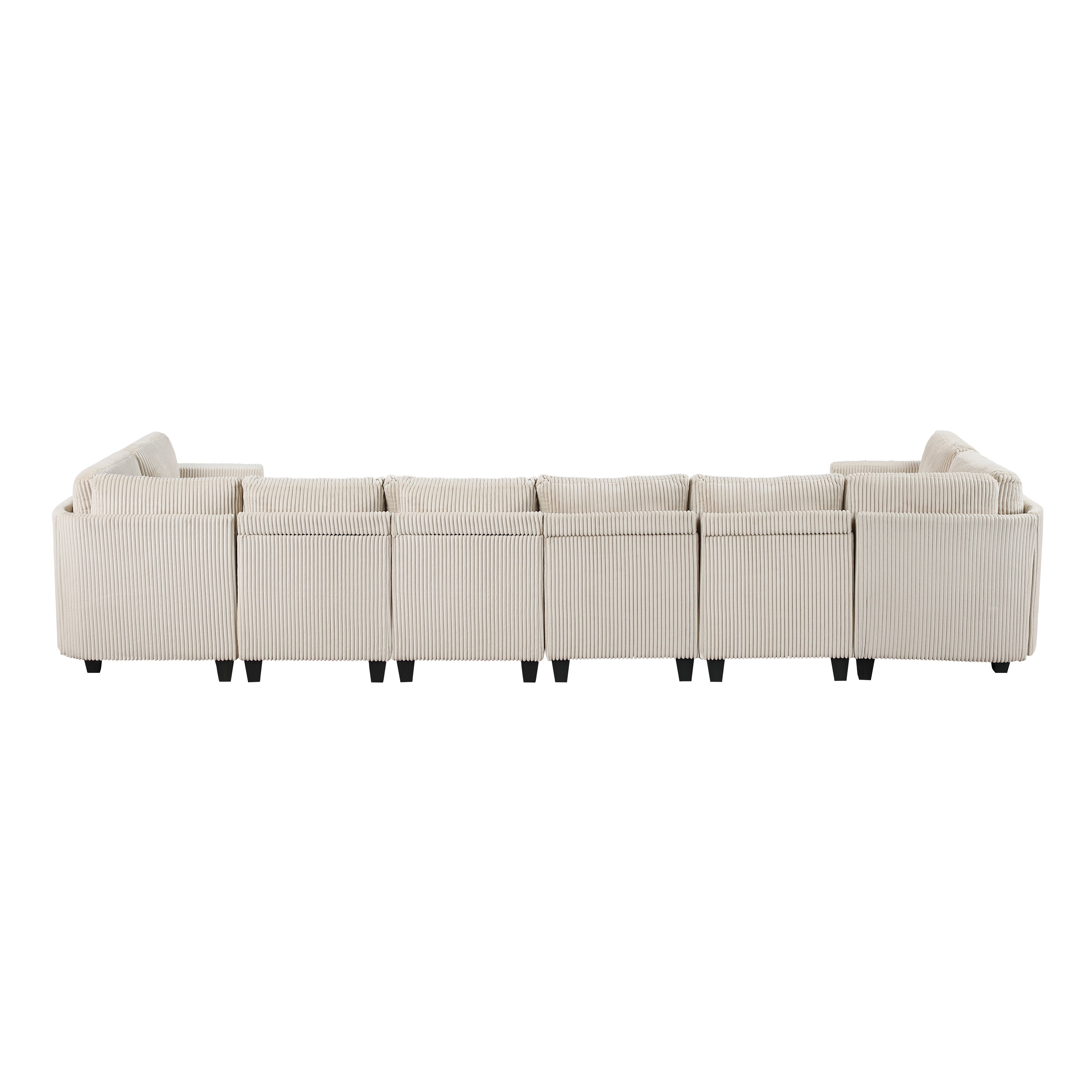 9650NBE*8SC (8)8-Piece Sectional with Storage, Storage Pouches and Charging Ports - 9650NBE*8SC