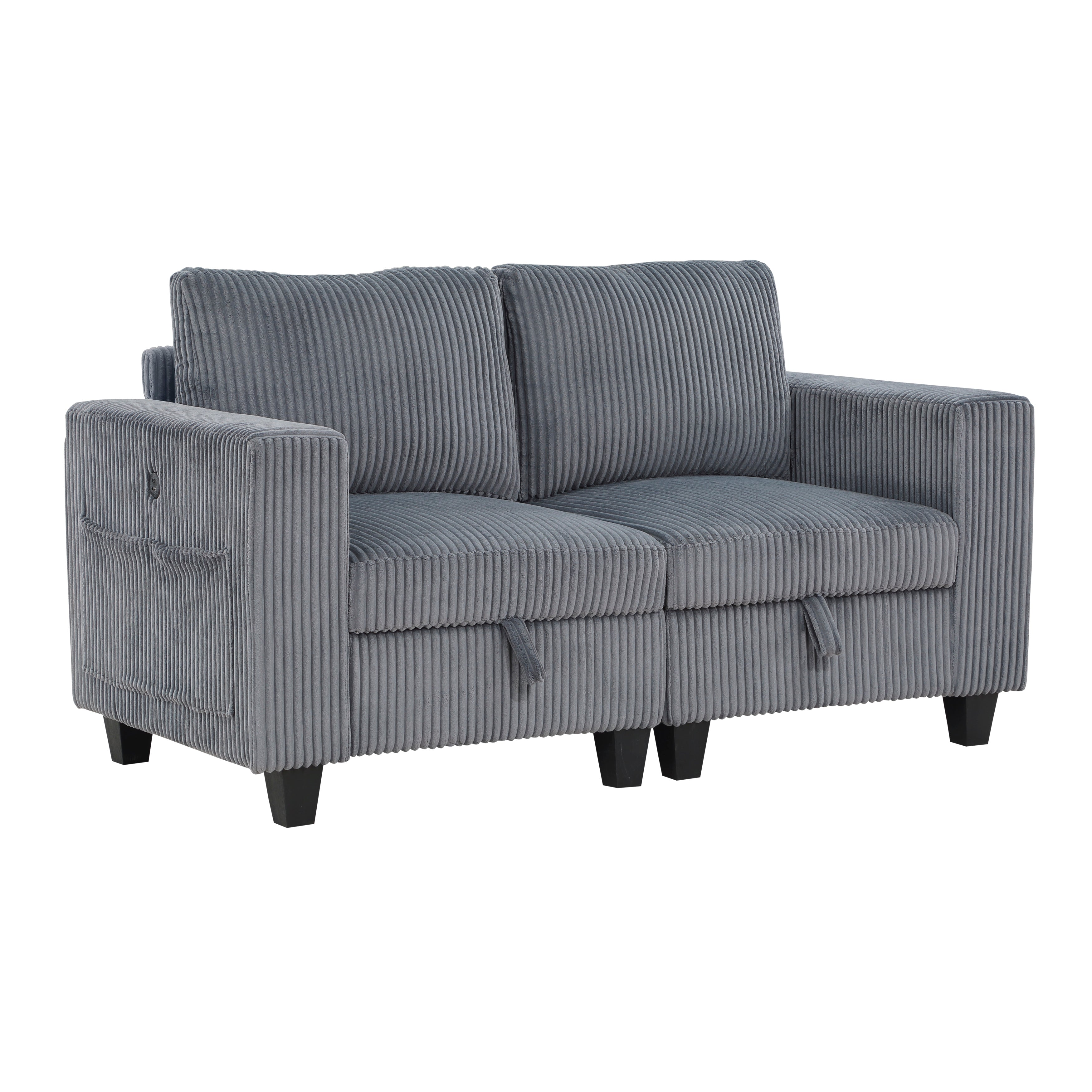 Walterboro Dark Gray Modular Living Room Set from Homelegance - Luna Furniture