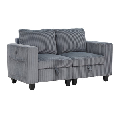 Walterboro Dark Gray Modular Living Room Set from Homelegance - Luna Furniture