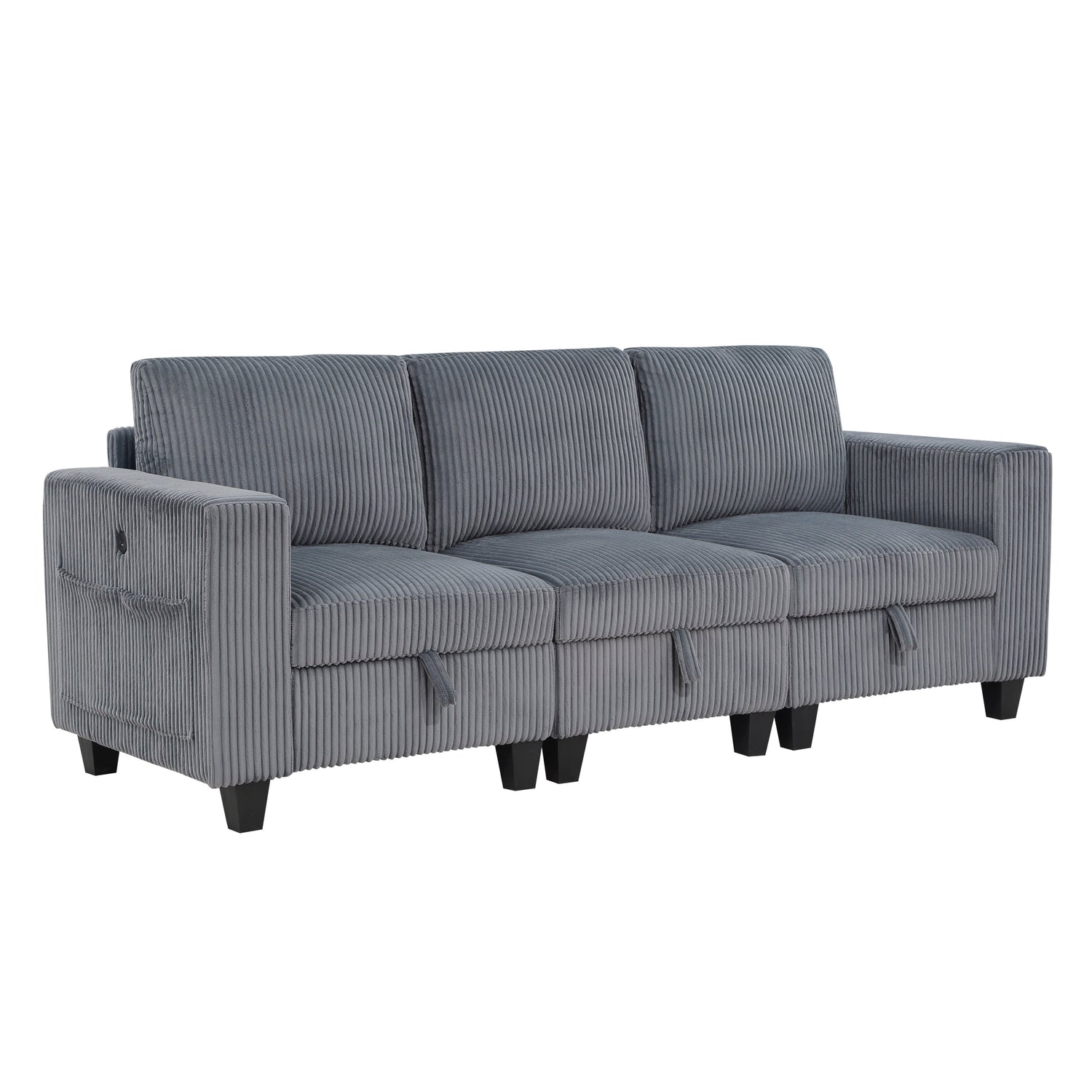 Walterboro Dark Gray Modular Living Room Set from Homelegance - Luna Furniture