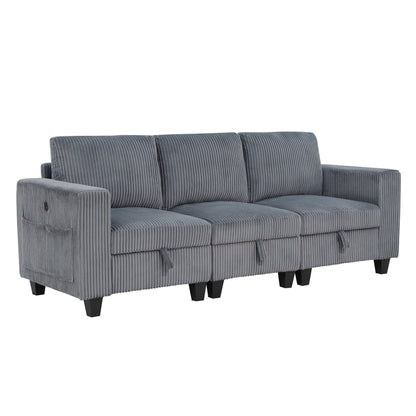 Walterboro Dark Gray Modular Living Room Set from Homelegance - Luna Furniture
