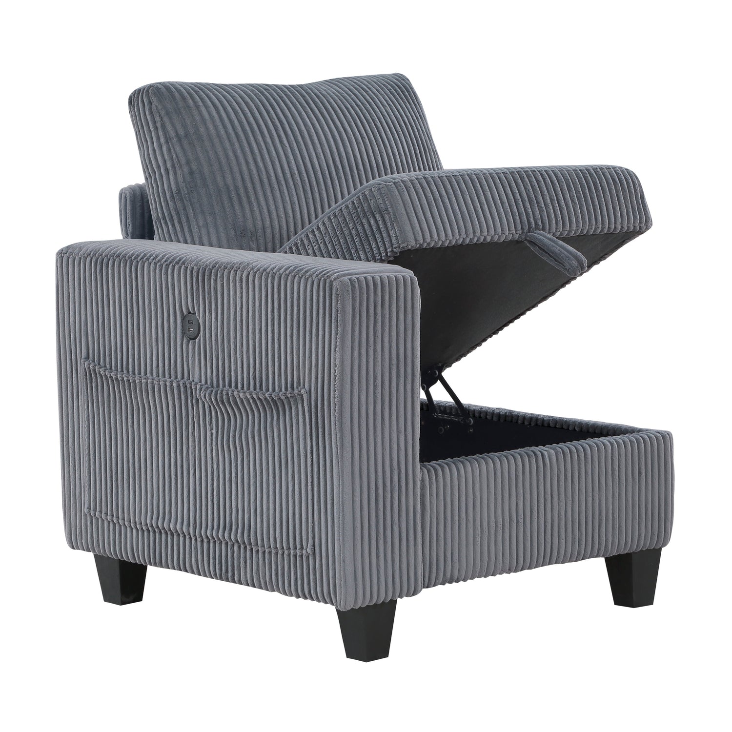 Walterboro Dark Gray Modular Living Room Set from Homelegance - Luna Furniture