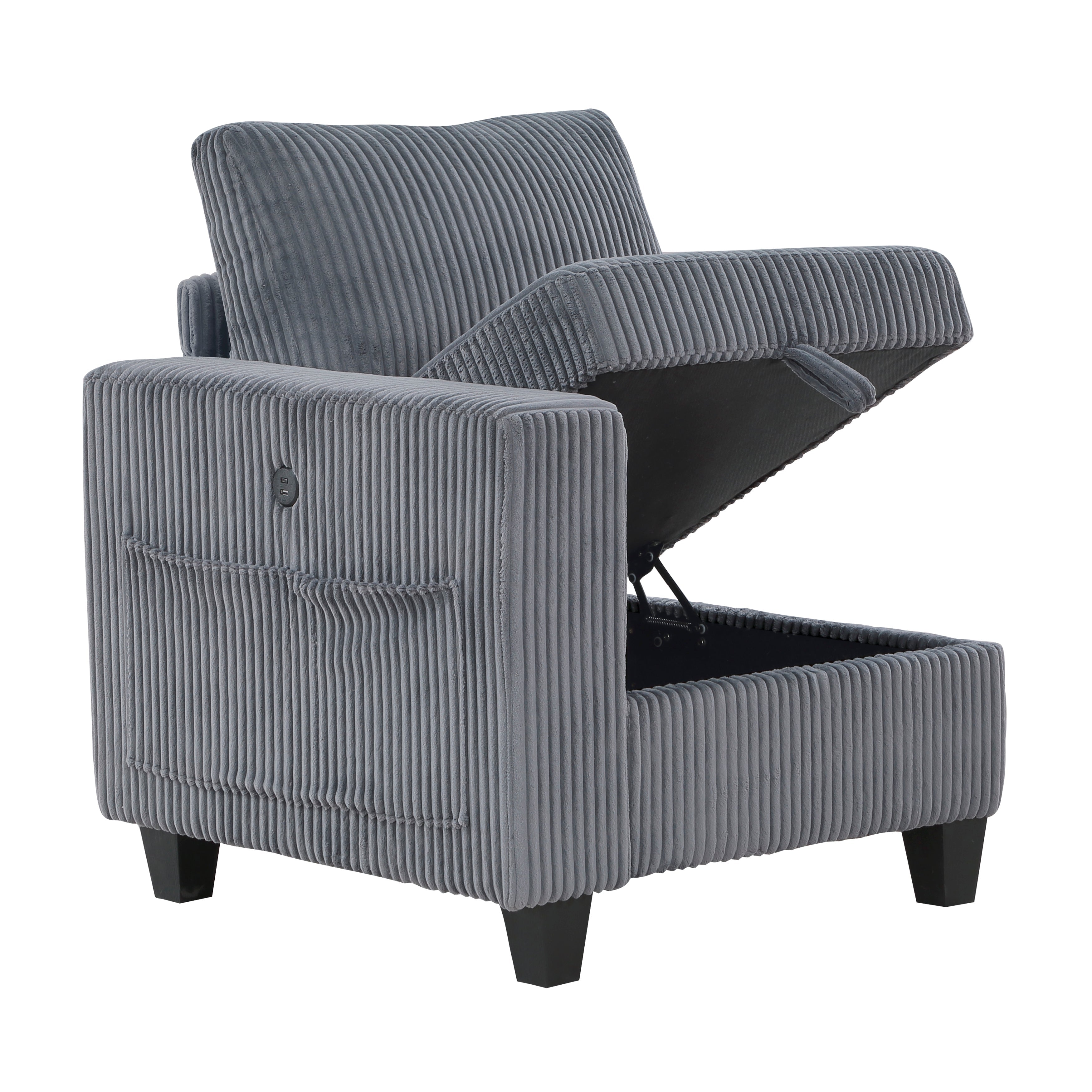Walterboro Dark Gray Modular Living Room Set from Homelegance - Luna Furniture