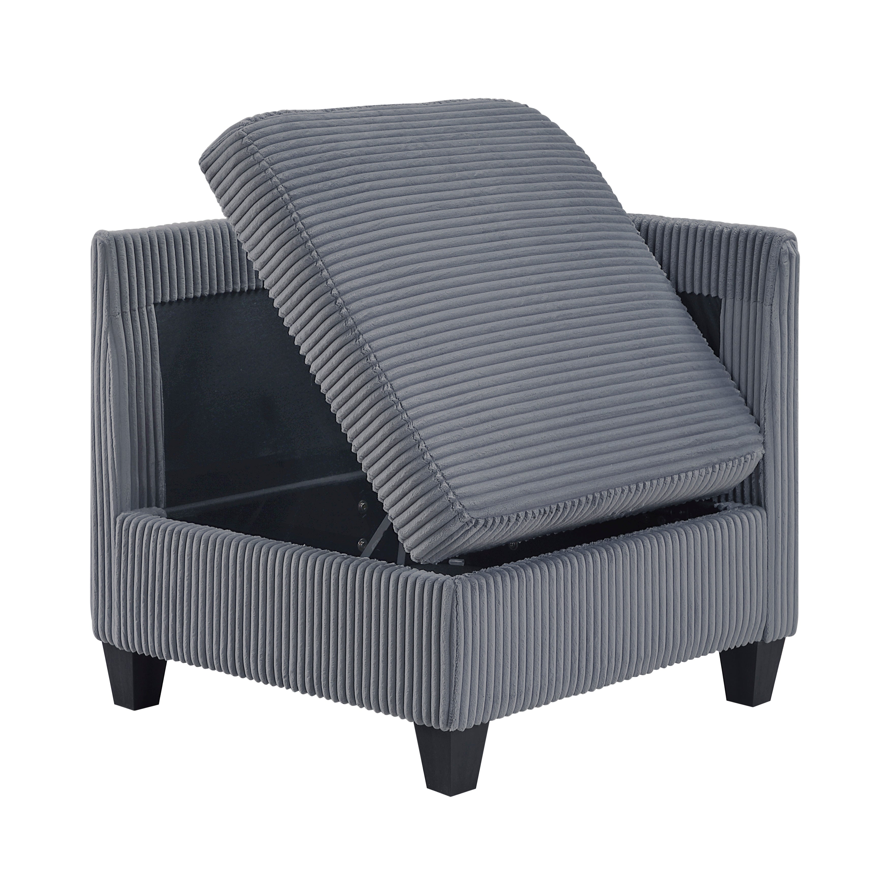 9650NDG*4SC (4)4-Piece Sectional with Storage, Storage Pouches and Charging Ports - 9650NDG*4SC