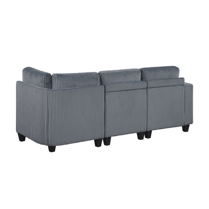 9650NDG*4SC (4)4-Piece Sectional with Storage, Storage Pouches and Charging Ports - 9650NDG*4SC