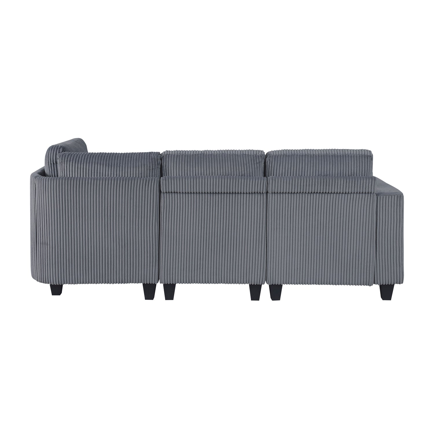 9650NDG*4SC (4)4-Piece Sectional with Storage, Storage Pouches and Charging Ports - 9650NDG*4SC