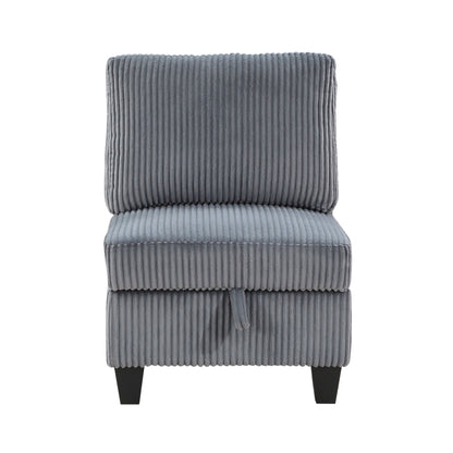9650NDG*4SC (4)4-Piece Sectional with Storage, Storage Pouches and Charging Ports - 9650NDG*4SC