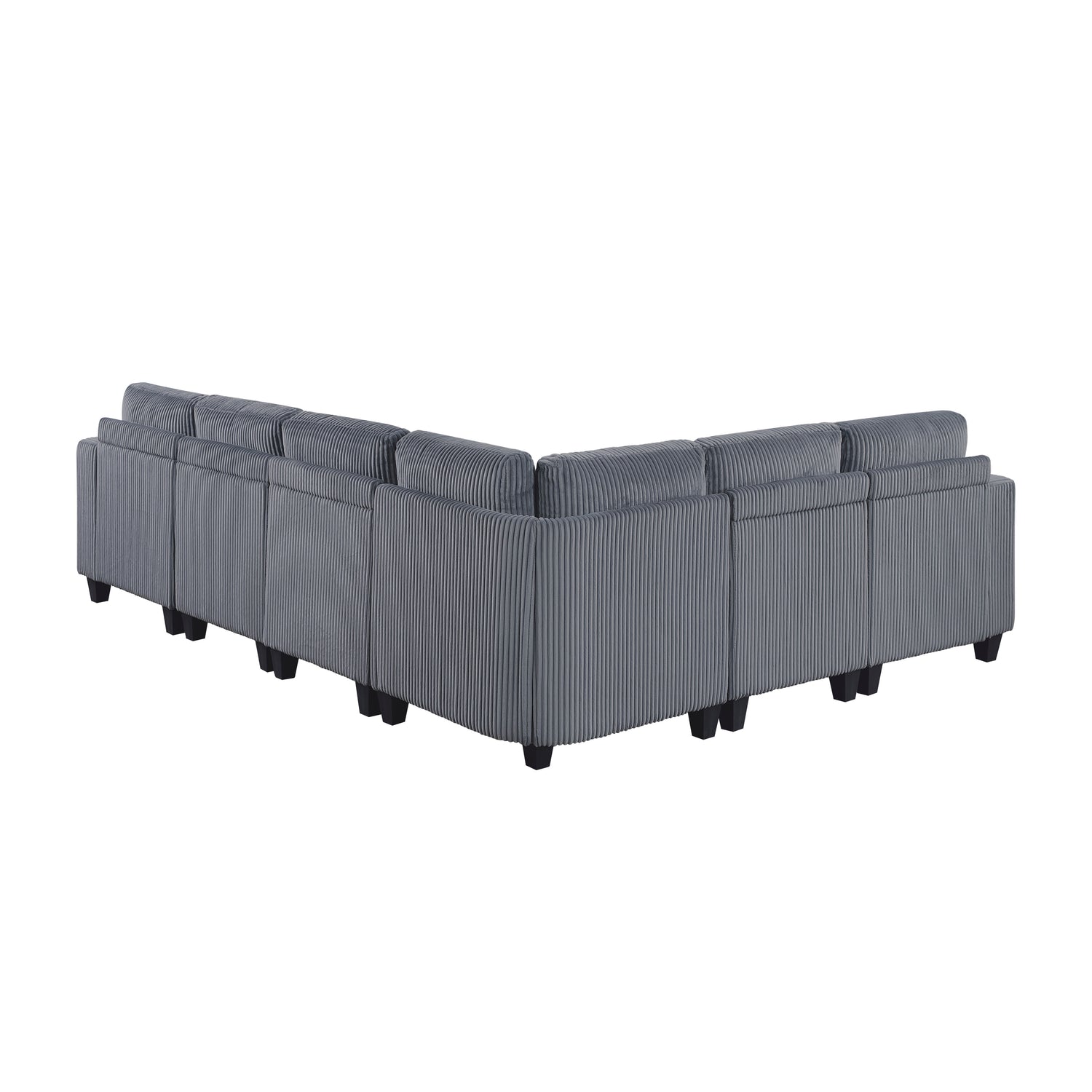 9650NDG*6SC (6)6-Piece Sectional with Storage, Storage Pouches and Charging Ports - 9650NDG*6SC