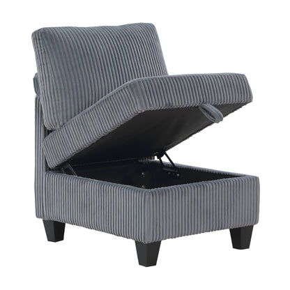 9650NDG*7SC (7)7-Piece Sectional with Storage, Storage Pouches and Charging Ports - 9650NDG*7SC