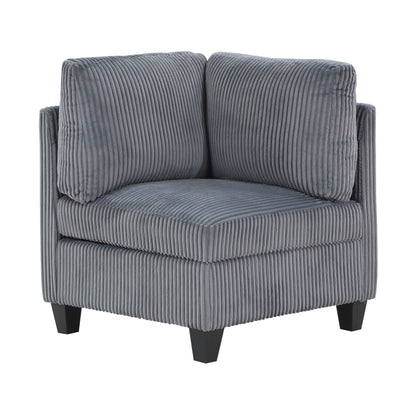Walterboro Dark Gray 8-Piece Sectional with Storage, Storage Pouches and Charging Ports from Homelegance - Luna Furniture